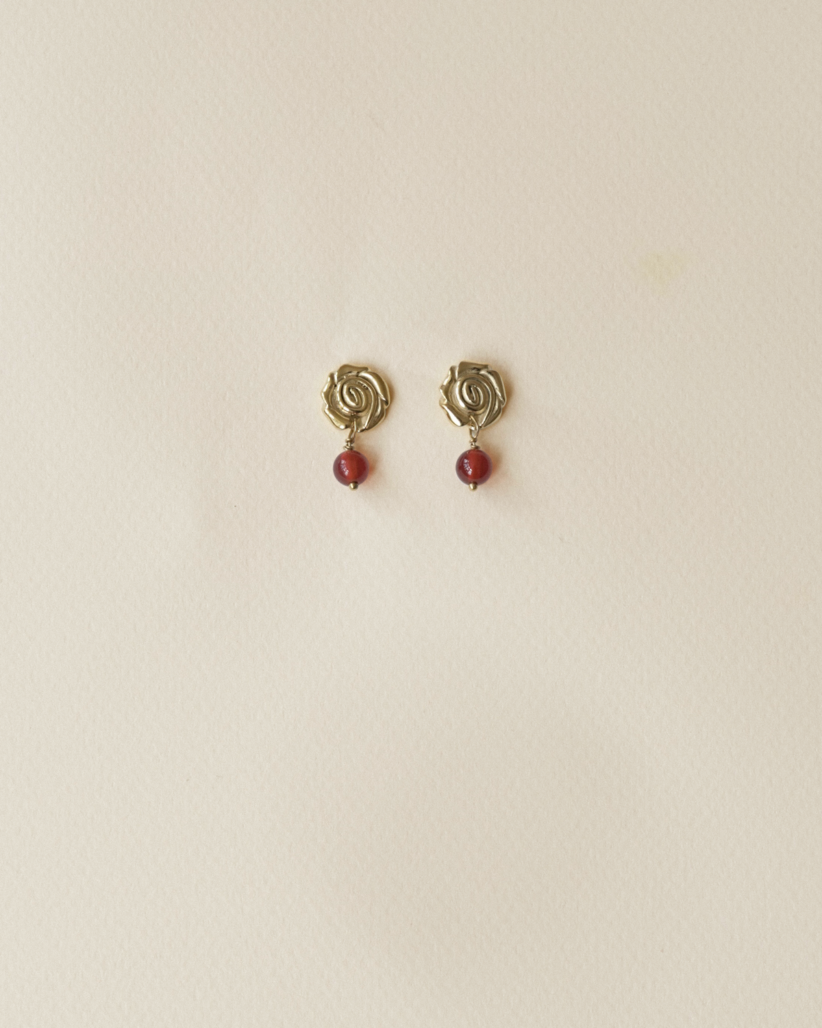Fleur No. 2 ørering guldbelagt