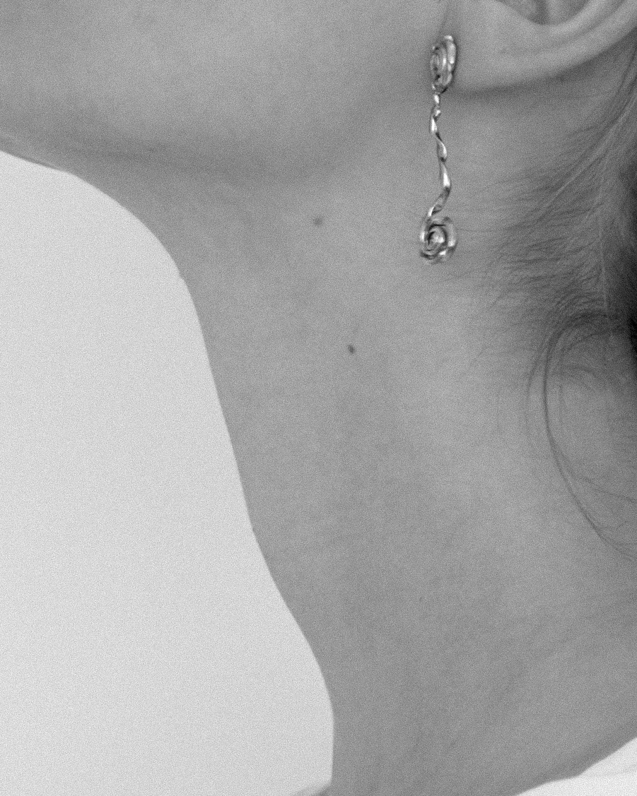 Fleur No. 1 ørering guldbelagt