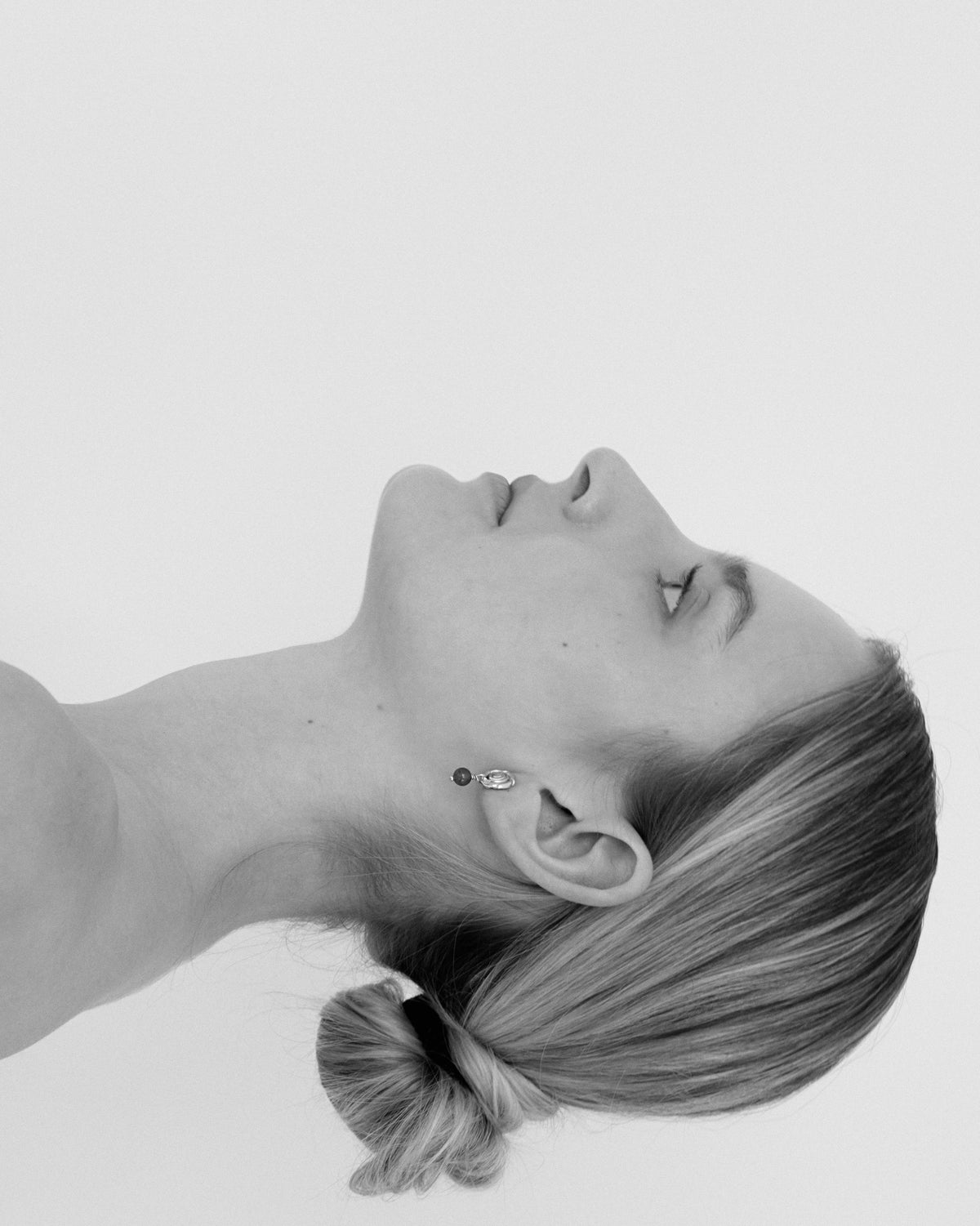 Fleur No. 2 ørering sølvbelagt