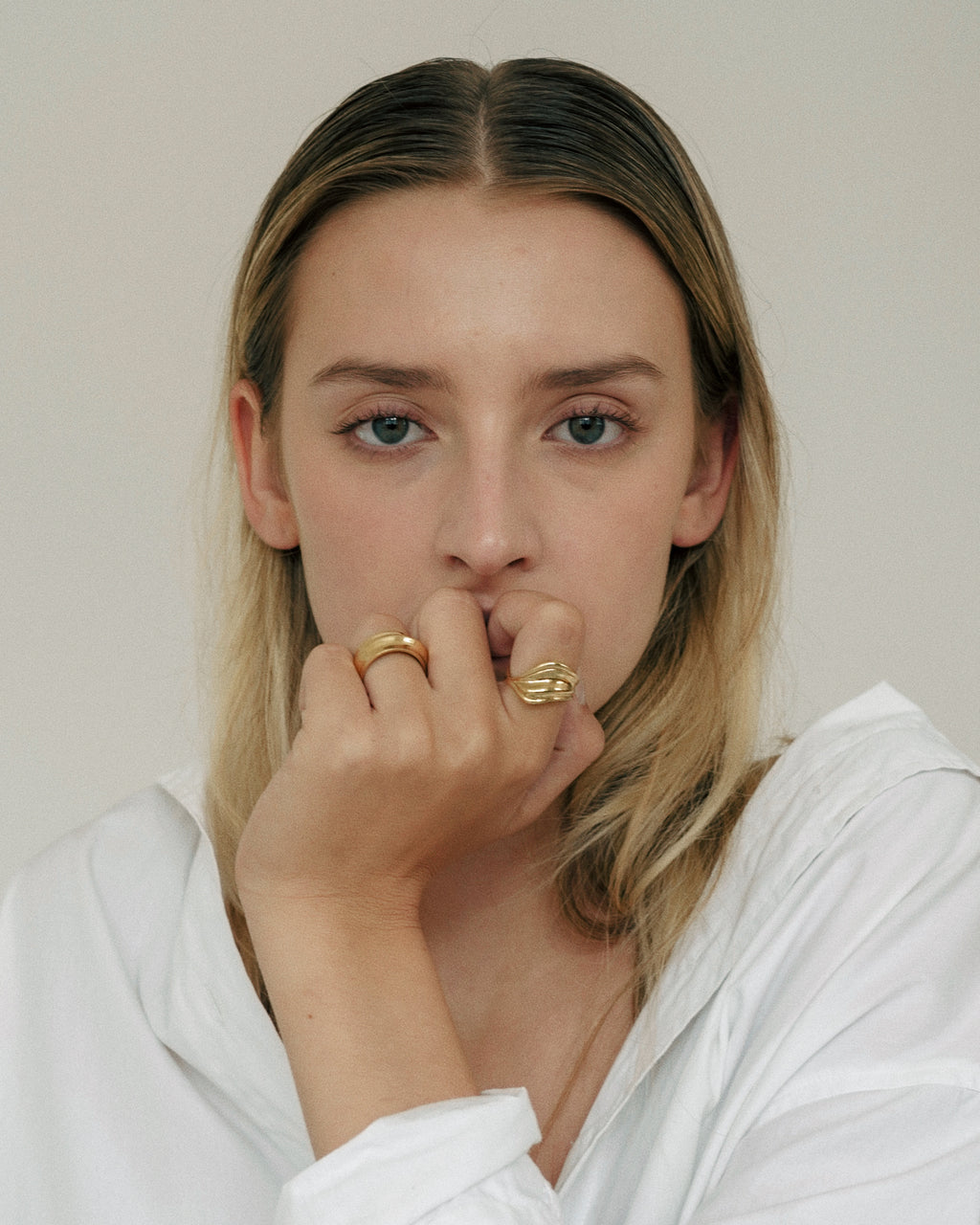 Hav ring guldbelagt