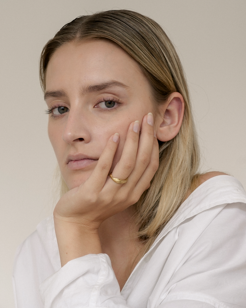 Idun ring guldbelagt