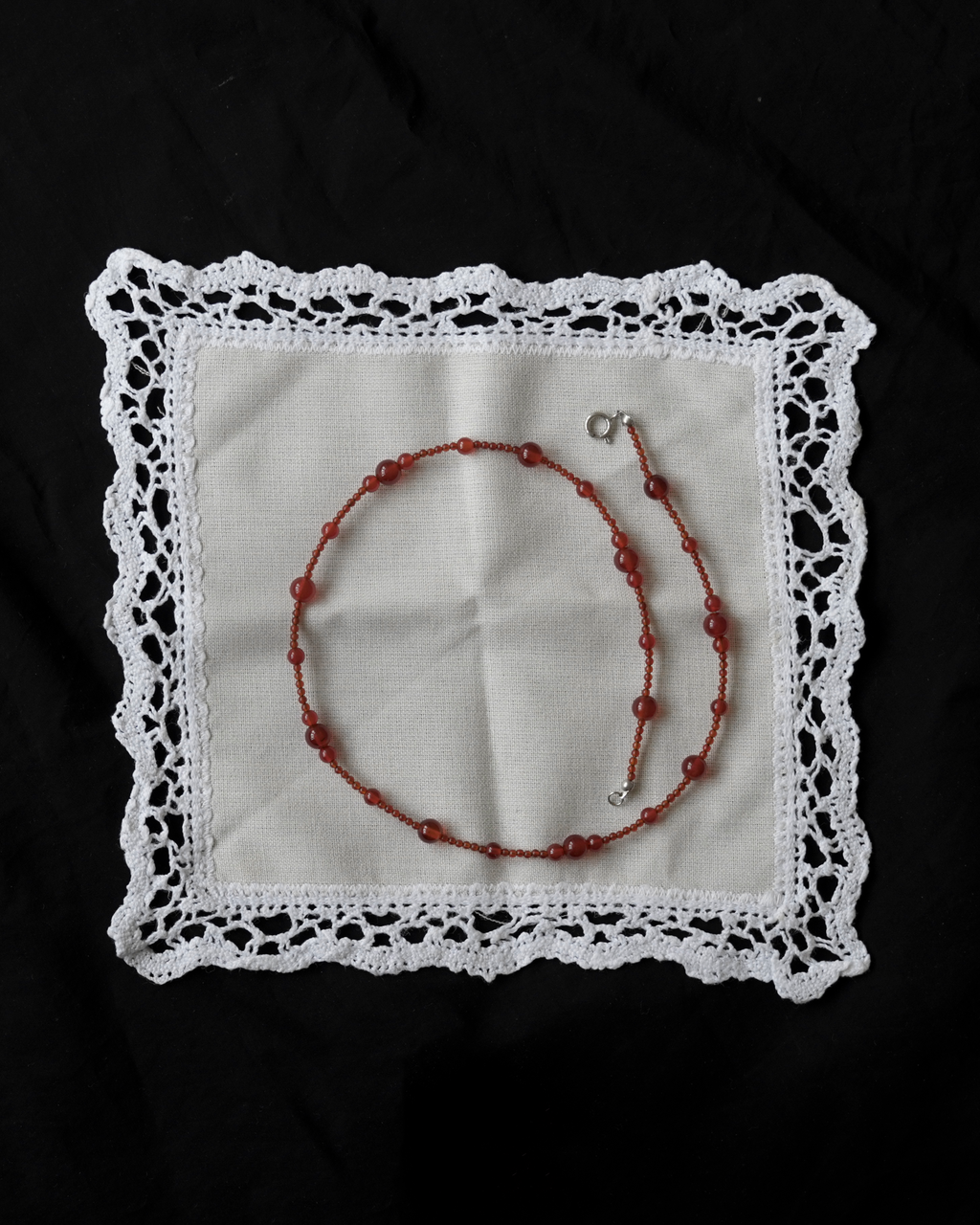 Perla No. 1 Collier sølvbelagt