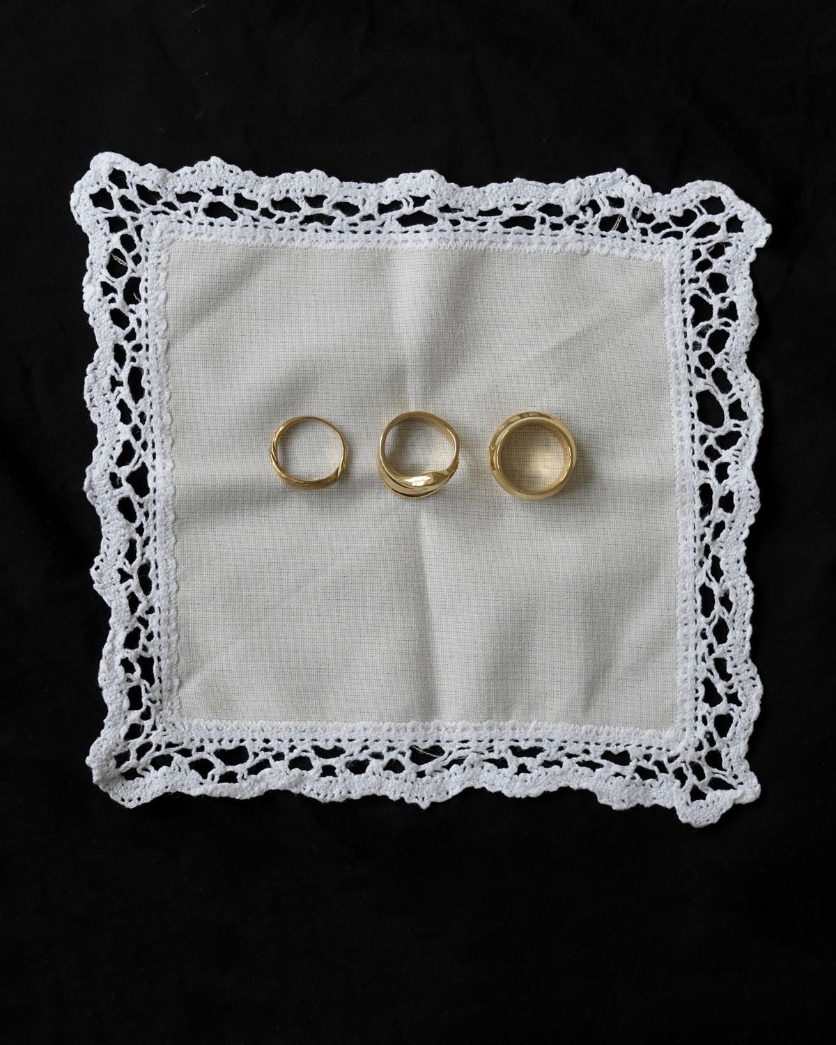 Hav ring guldbelagt