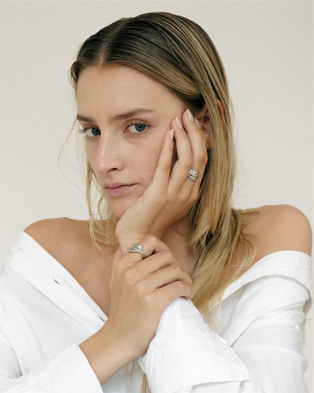 Thyra ring sølvbelagt