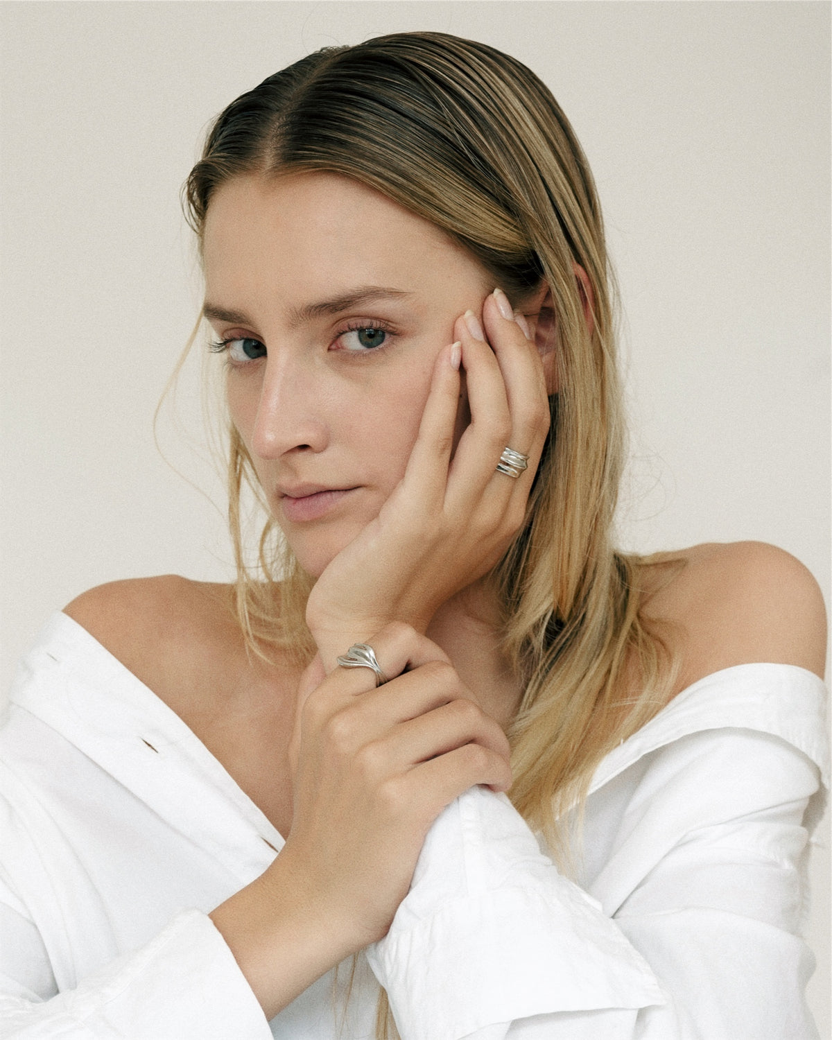 Thyra ring sølvbelagt