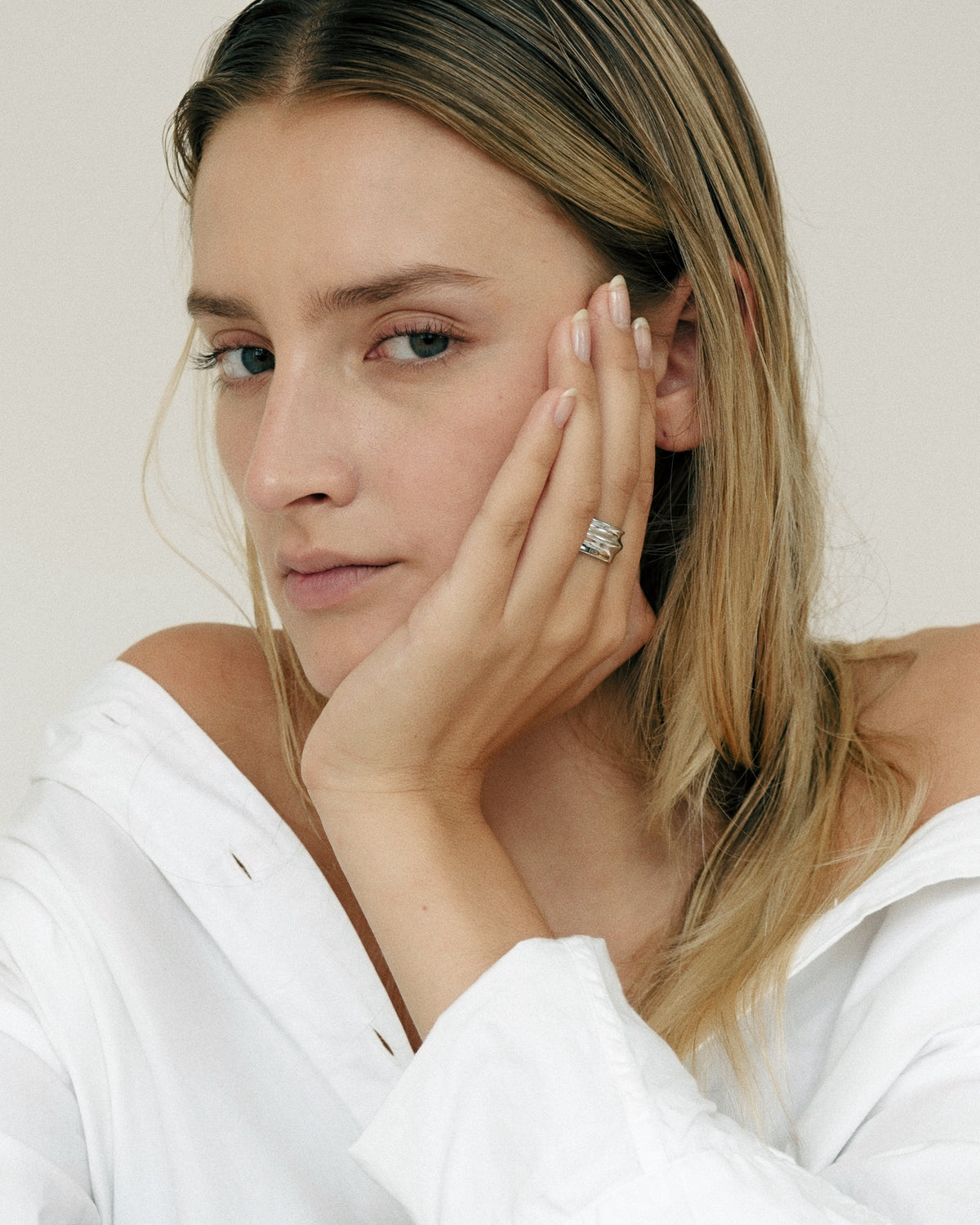Thyra ring sølvbelagt