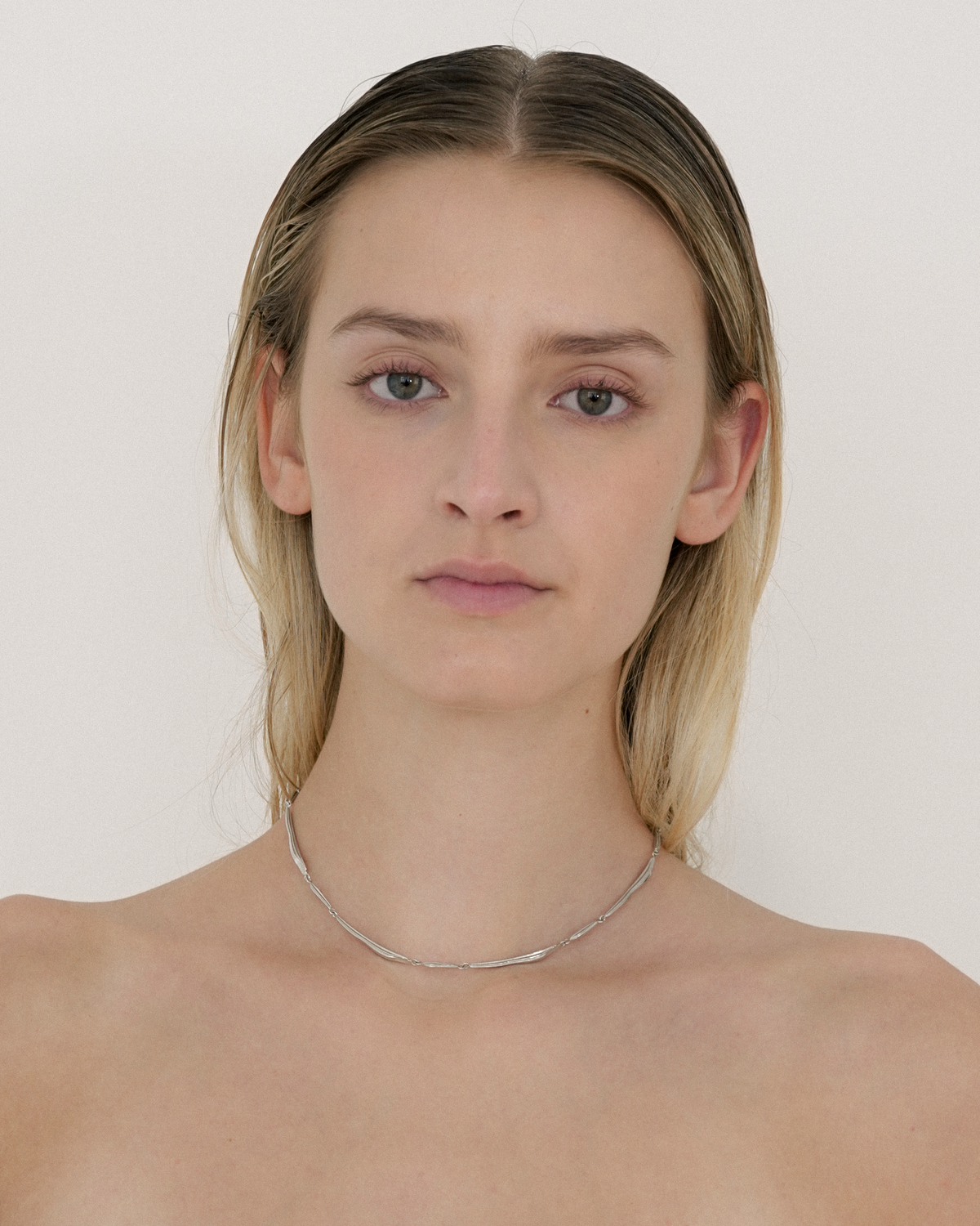 Tide collier sølvbelagt