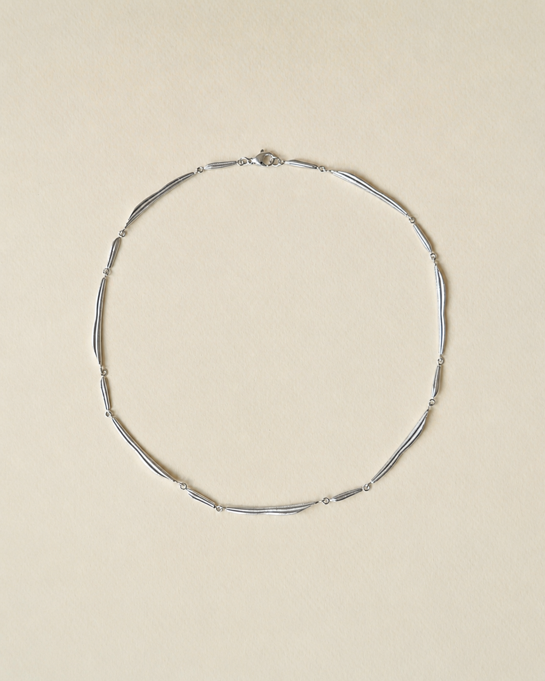 Tide collier sølvbelagt