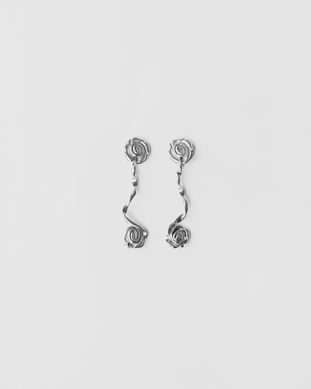 Fleur No. 1 ørering sølvbelagt