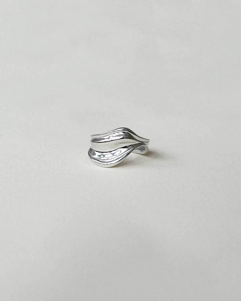 Hav ring sølvbelagt