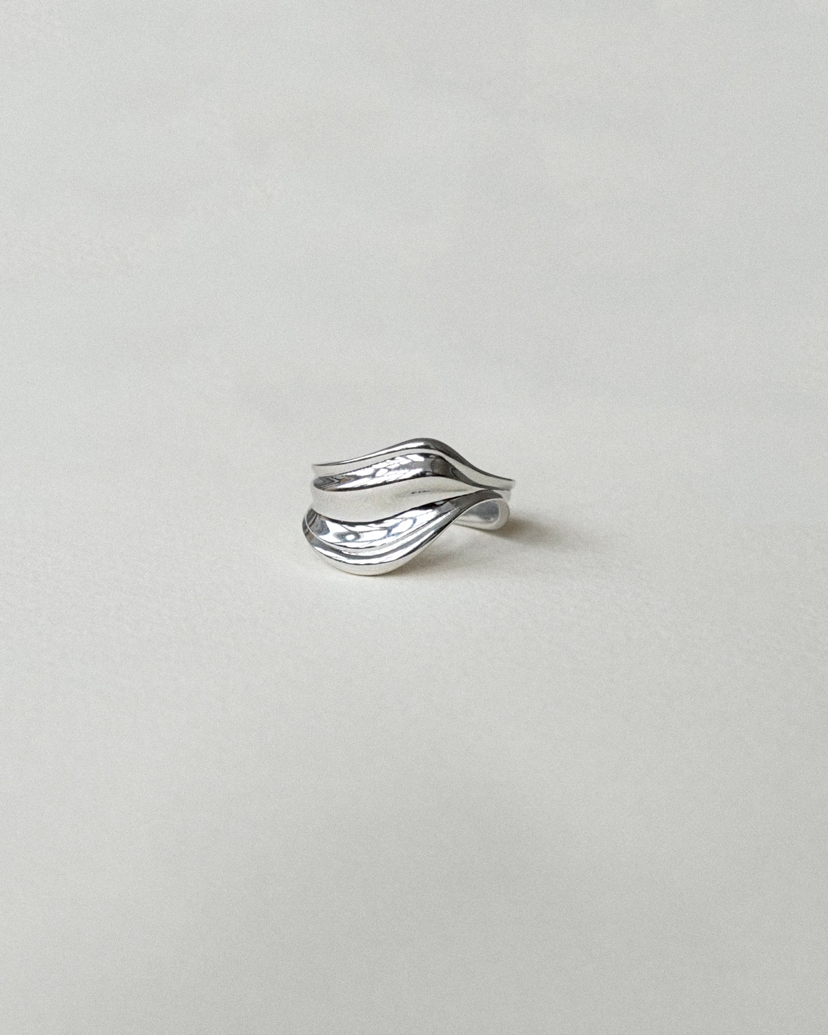 Hav ring sølvbelagt