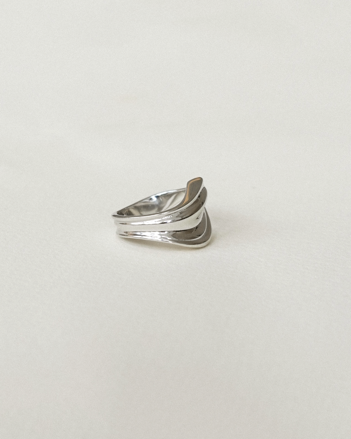 Hav ring sølvbelagt