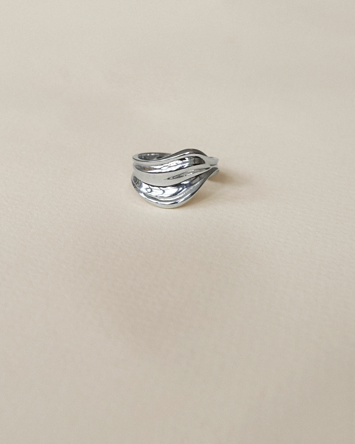 Hav ring sølvbelagt