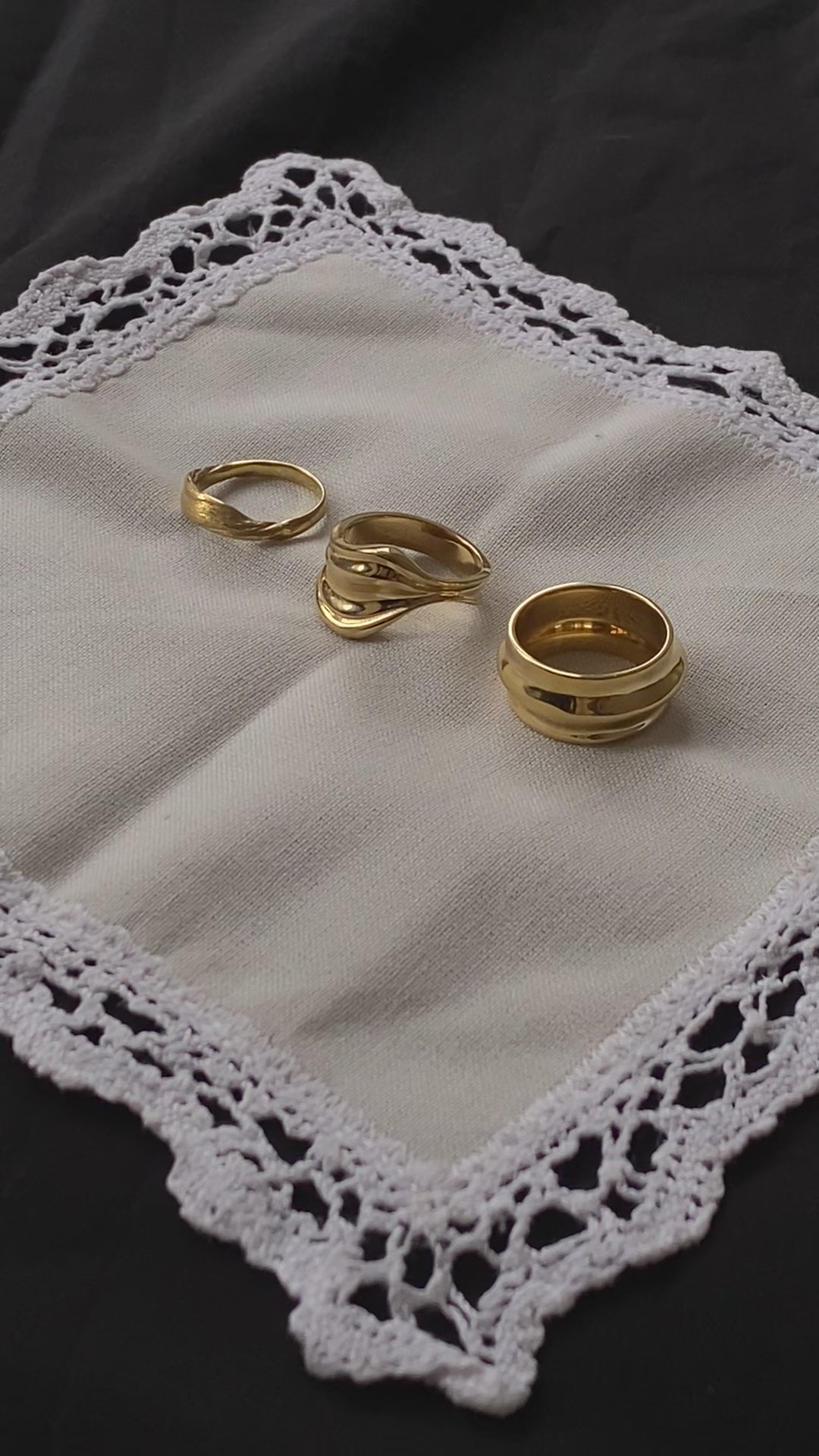 Idun ring guldbelagt
